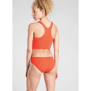 Athleta XL DD vermillion Conscious Crop Bikini top swim bathing suit tankini bra